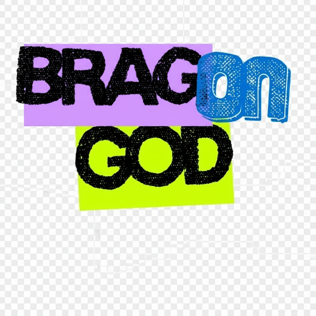 Brag on God Black Hoodie