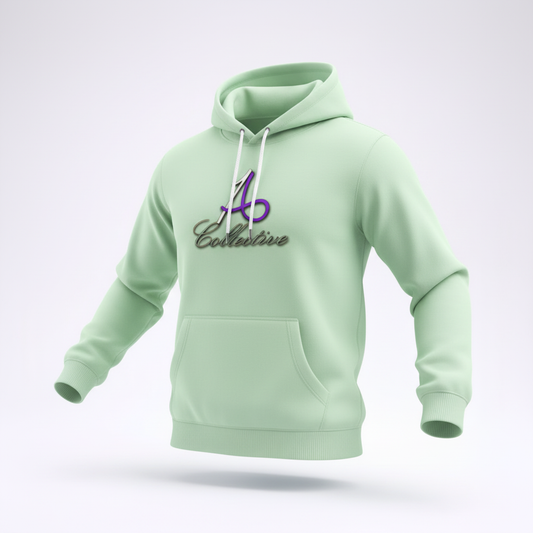 Mint Green Hoodie Angled - Corrected