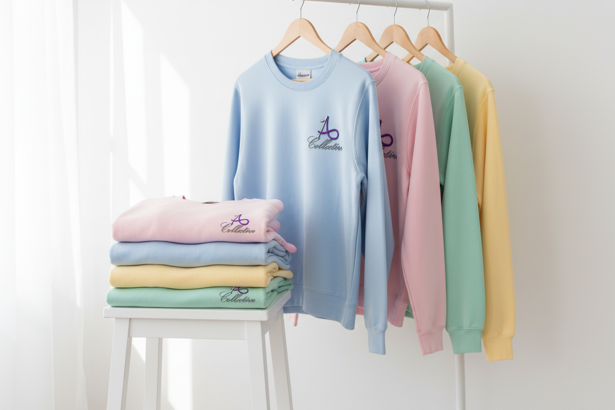 A16 Collective pastel crew neck sweater collection