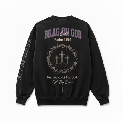 Crewneck Back – White Background