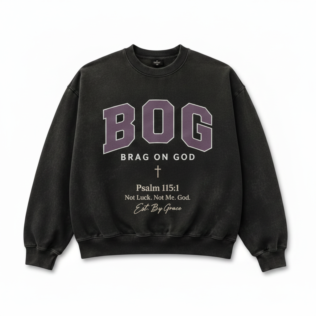 Crewneck Front – White Background