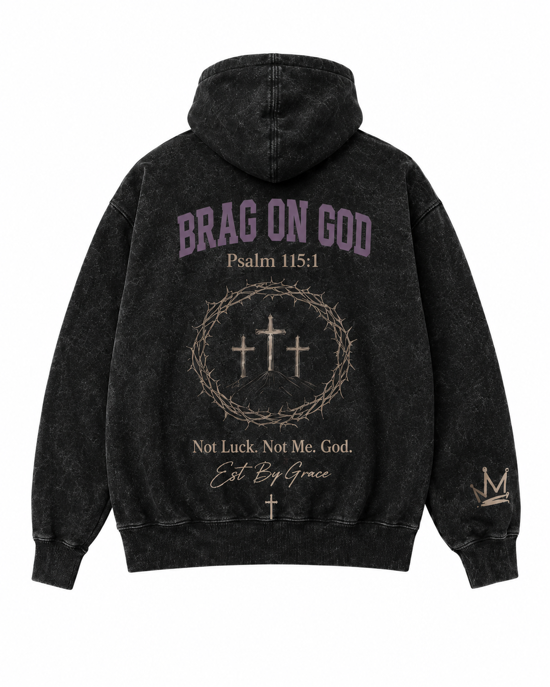 Brag on God – Drawstring Hoodie