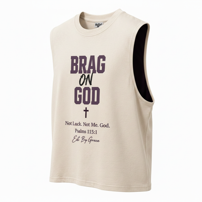 Brag on God Athletic Tee – Side View