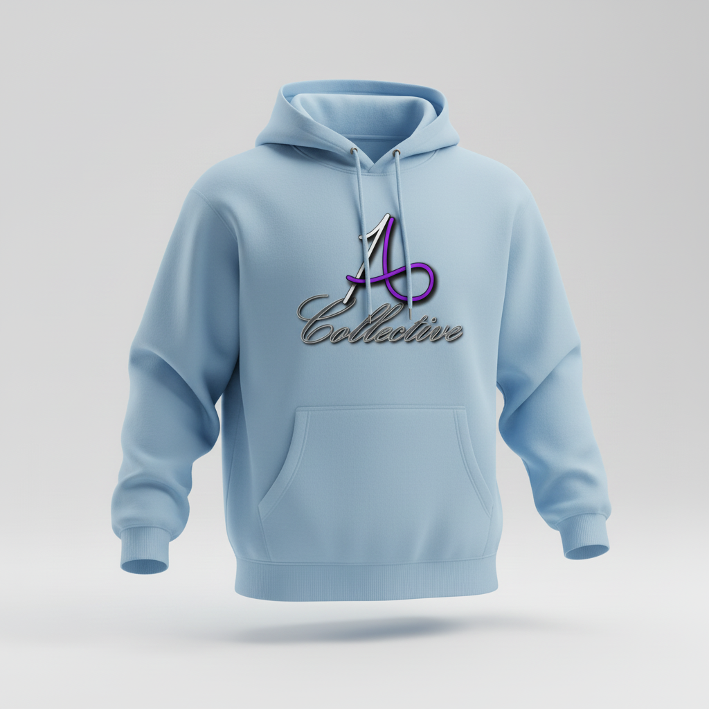 A∞ Collective Light Blue Hoodie - Front View