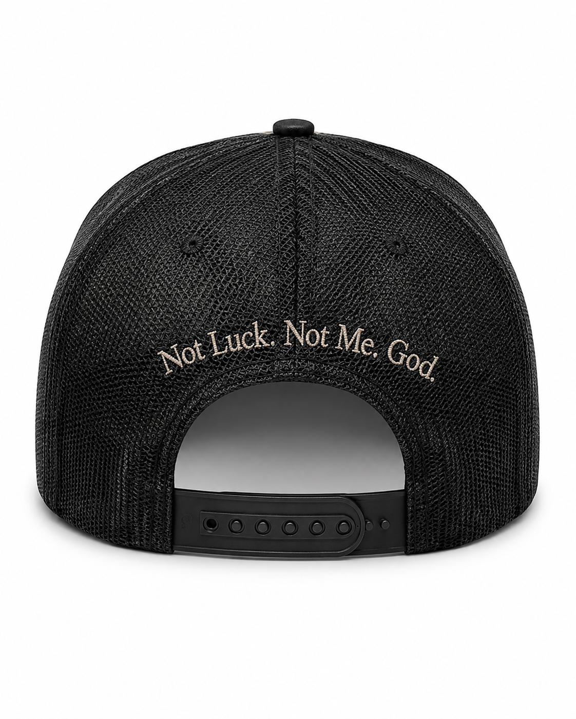 Brag on God Trucker Hat – Back